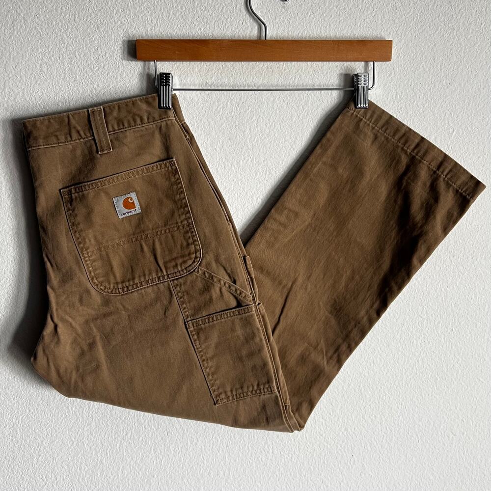 Carhartt B324 DKH brown work wear carpenter pants